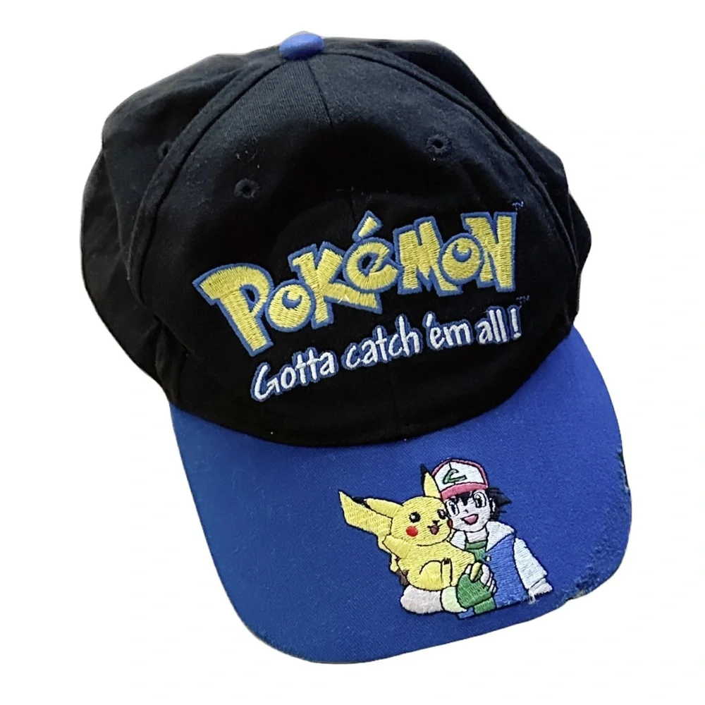Nostalgic 90s Era Collectible Pokemon Gaming Retro Vintage Grunge Ballcap Hat